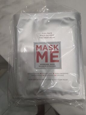 2 Pack Hydrogel Full Face Brightening & Hydrating Mask - White 2 Pack
